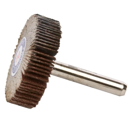 Forney Flap Wheel, Shank Mounted, 1-1/2 in x 1/2 in 71692